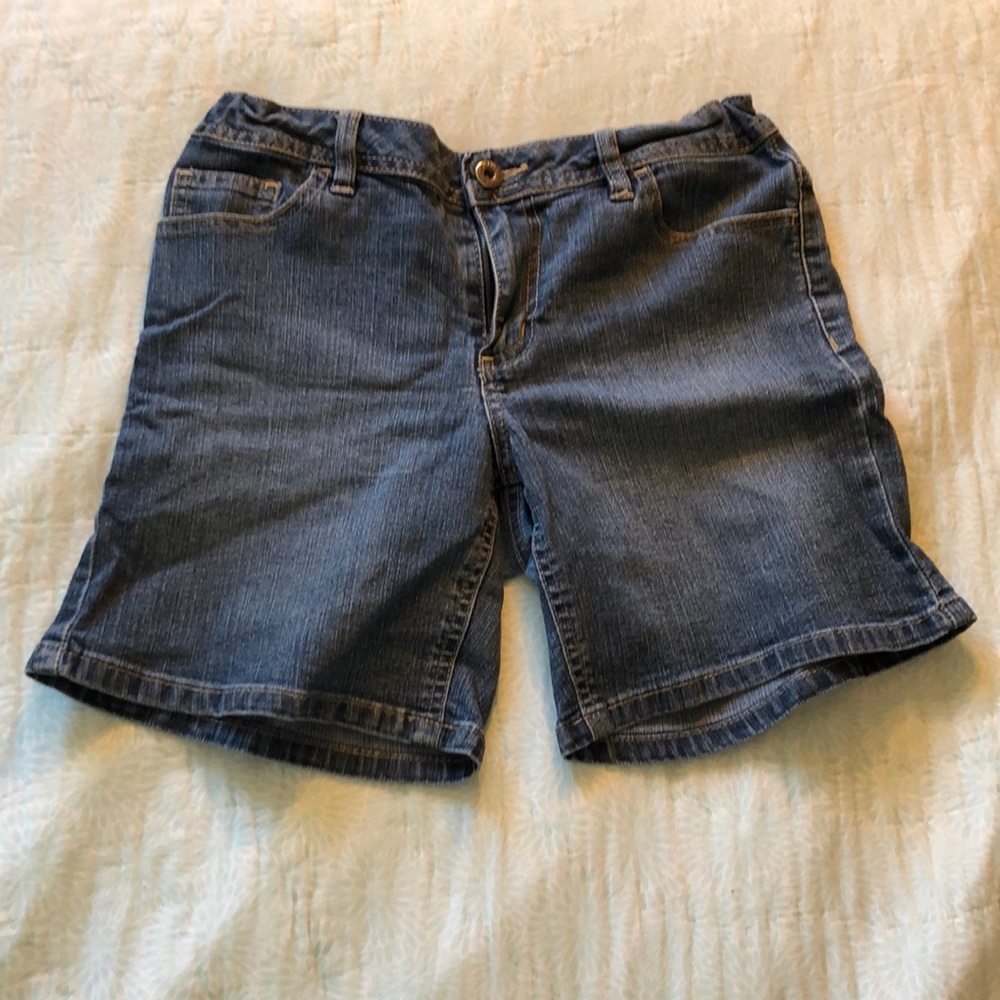Dark Blue Denim Shorts